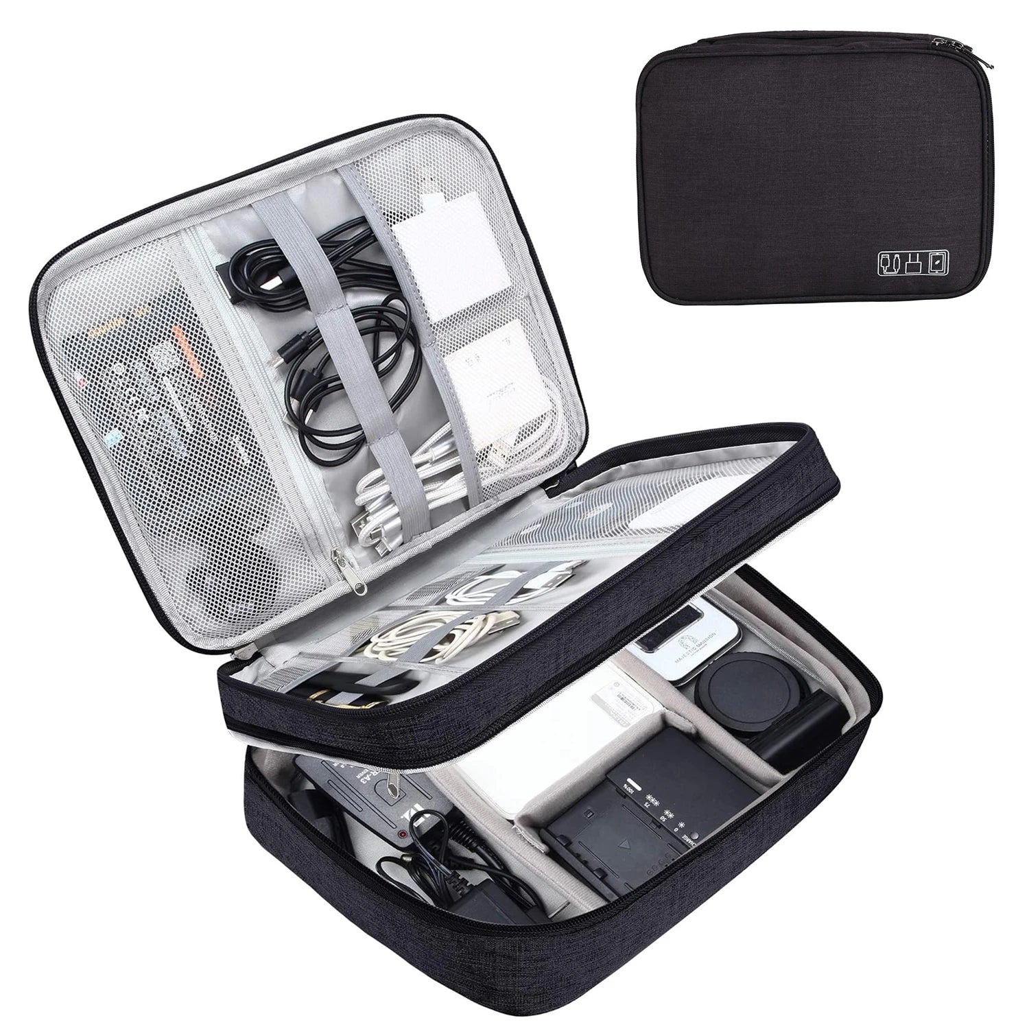 Portable Travel Cable Organizer Case Cable Storage Bag Waterproof Digital Electronic Accessories Organizer for USB Charger Plug