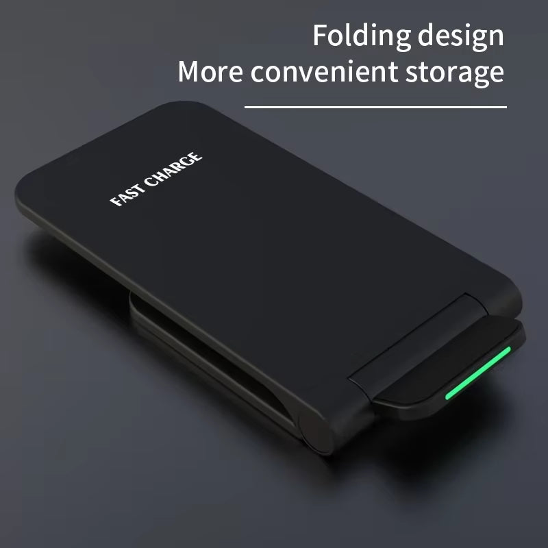 Wireless Charger Station for Iphone 15 14 13 12 11 Pro Max 11 Phone Stand Fast Charging Charger for Samsung Xiaomi Foldable