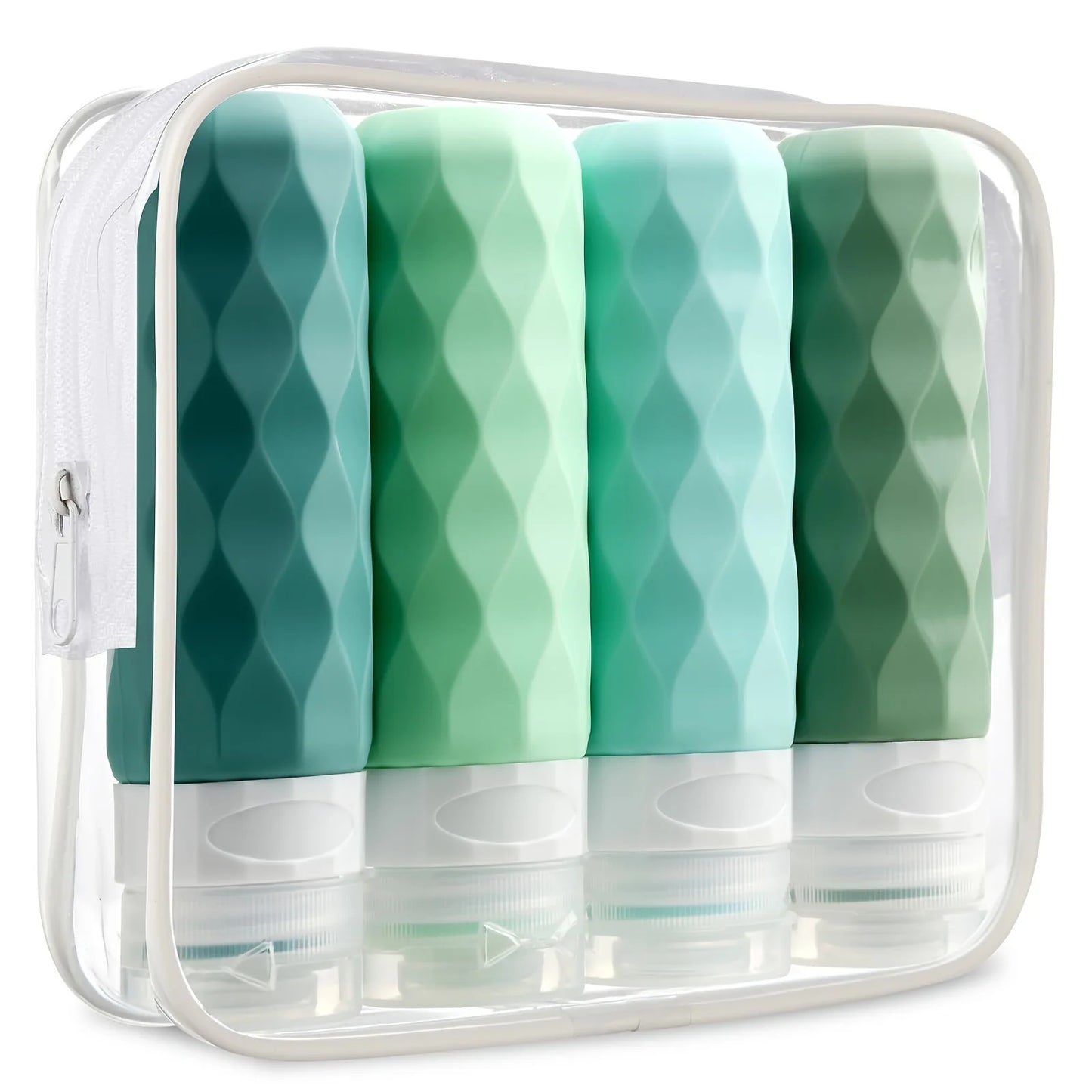 4 Pc/Set Travel Bottles for Toiletries BPA Free Leak Proof Squeezable Travel Size Containers Travel Accessories Essentials