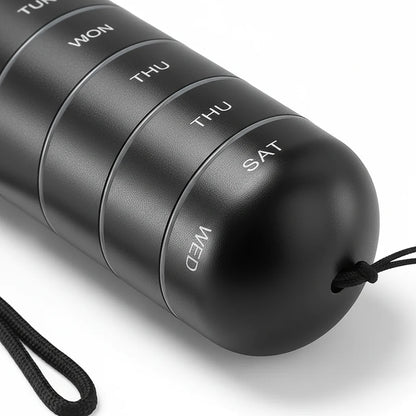Portable Aluminum Pill Box - Pilltower