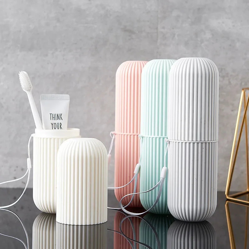 1Pc Portable Travel Toothbrush Toothpaste Storage Box Camping Storage Box Cover for Toothbrush from Dirt and Damage LXYJSN02
