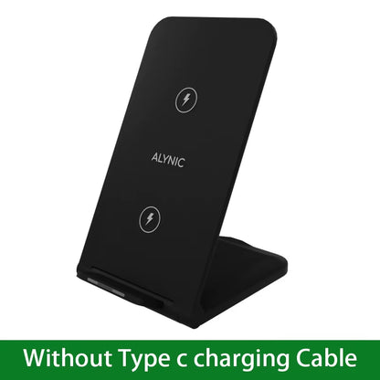 Wireless Charger Station for Iphone 15 14 13 12 11 Pro Max 11 Phone Stand Fast Charging Charger for Samsung Xiaomi Foldable
