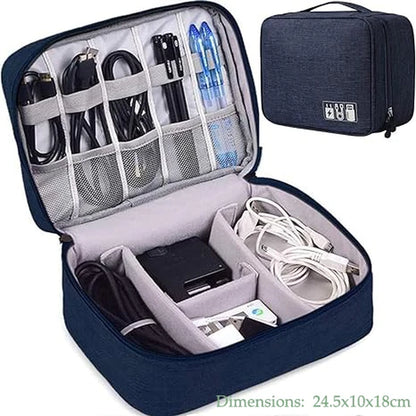 Portable Travel Cable Organizer Case Cable Storage Bag Waterproof Digital Electronic Accessories Organizer for USB Charger Plug