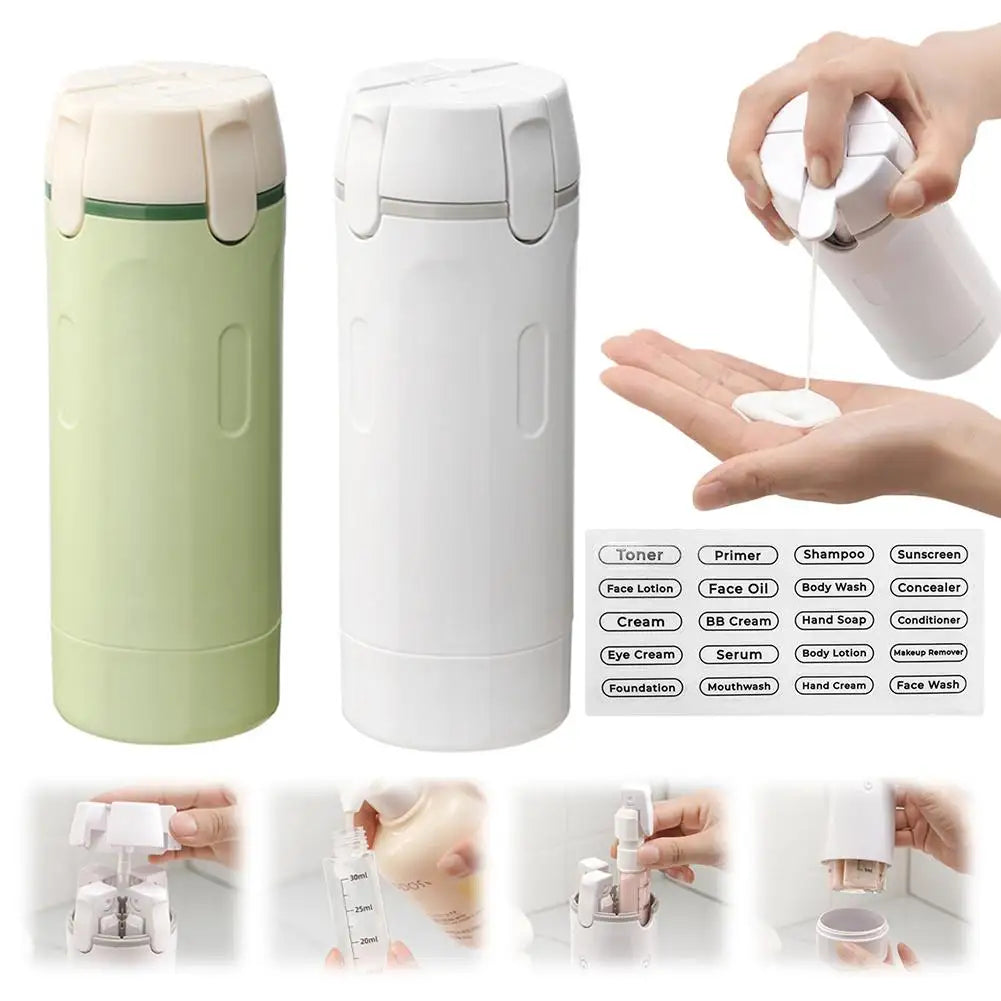 4In1 Travel Dispenser Portable Travel Bottles Leak Proof Leakproof Travel Container For Perfume Shampoo Conditioner Lotion