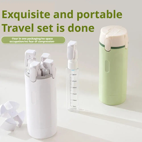 4In1 Travel Dispenser Portable Travel Bottles Leak Proof Leakproof Travel Container For Perfume Shampoo Conditioner Lotion