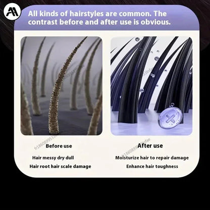 New Electric Hot Comb Multifunctional Wireless Straight Hair Straightener Negative Ion Anti-Scalding Straightening Brush 2025