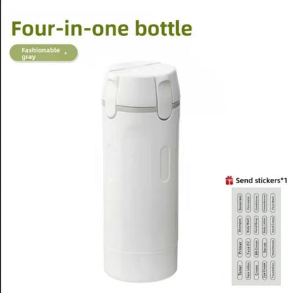 4-In-1 Portable Cosmetic Shampoo Dispenser Storage Bottle – Plastic, Travel-Friendly, Compact Design for Easy Carrying