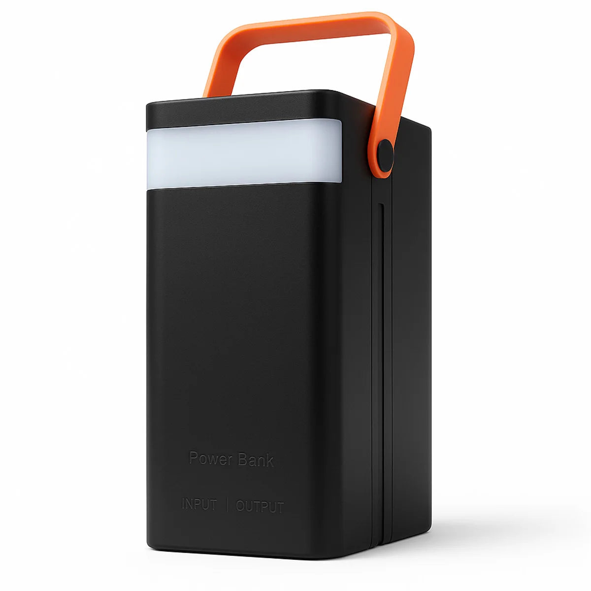 External Battery, Powerbank Portable Klack 100,000 Mah – 22.5W Fast Charging, 4 Usb-A, 2 Integrated Cables (Usb-C and Lightning), 3 Additional Ports, Led Screen and Flashlight