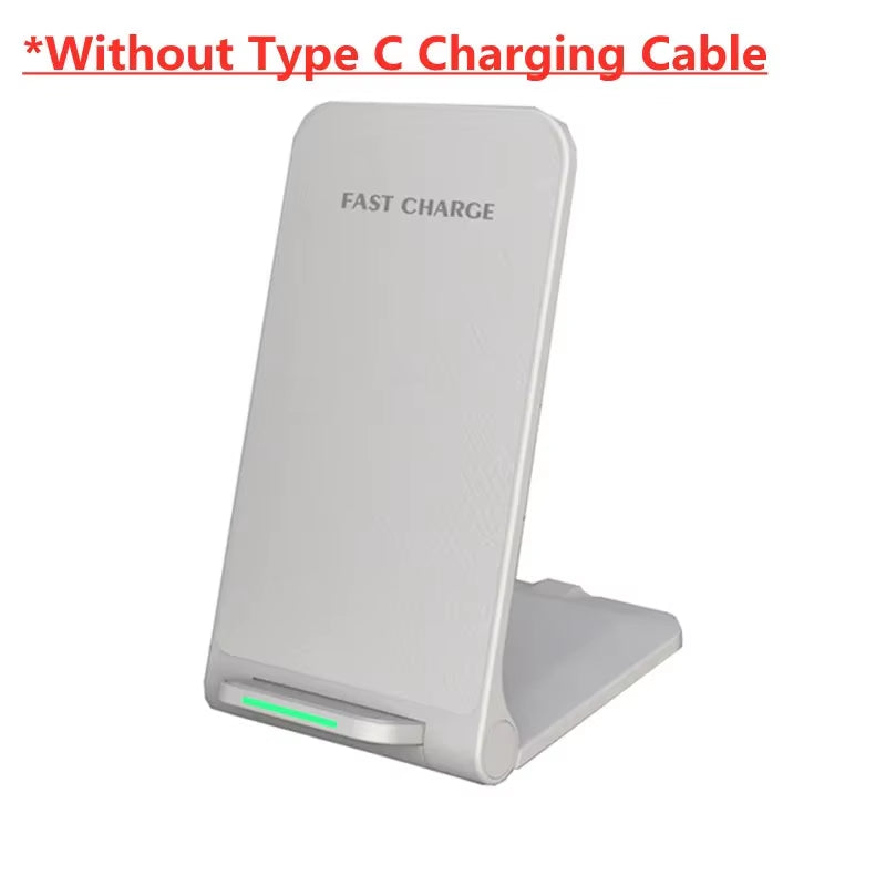 Wireless Charger Station for Iphone 15 14 13 12 11 Pro Max 11 Phone Stand Fast Charging Charger for Samsung Xiaomi Foldable