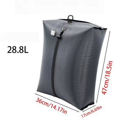 Travel Compression Bags, Waterproof Vacuum Storage Bags for Clothes Suitcase, Space Saving Bag for Travel Moving Essentials