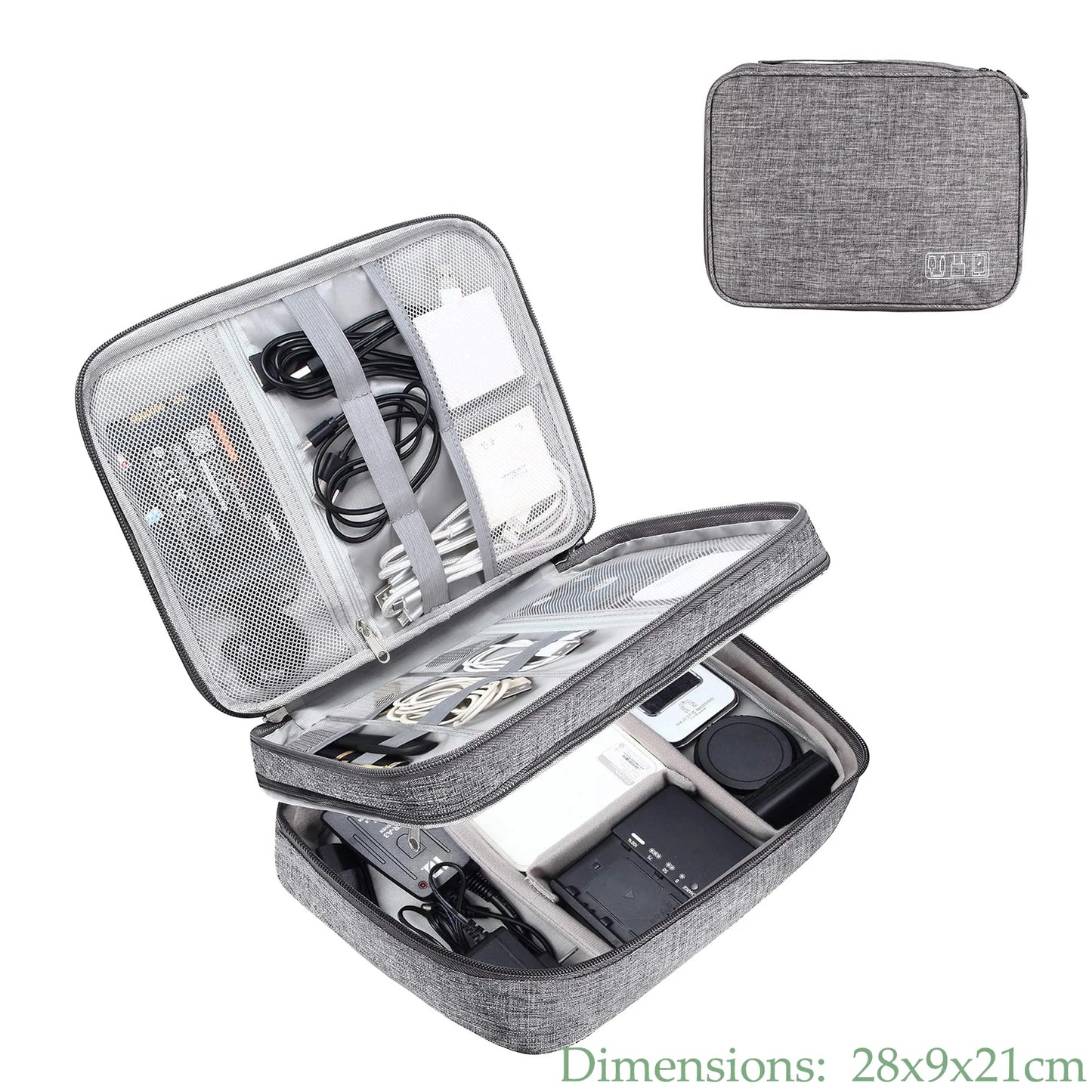 Portable Travel Cable Organizer Case Cable Storage Bag Waterproof Digital Electronic Accessories Organizer for USB Charger Plug
