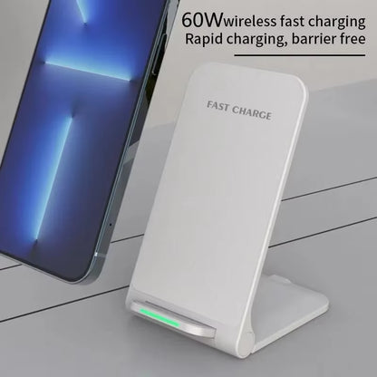 Wireless Charger Station for Iphone 15 14 13 12 11 Pro Max 11 Phone Stand Fast Charging Charger for Samsung Xiaomi Foldable